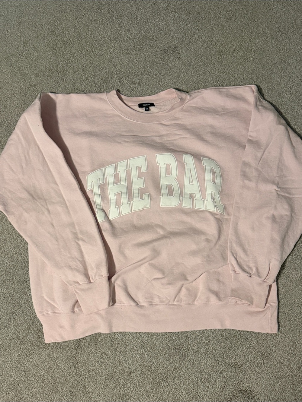 Light Pink "THE BAR" Graphic Sweatshirt